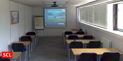 Our largest classroom can cater for 40 students, SCL specialise in security training.